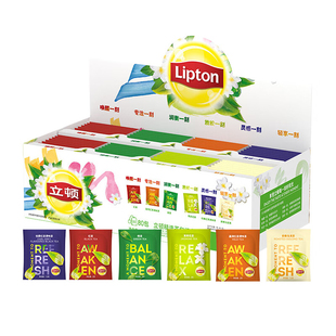 立顿精选独立袋泡茶包办公室茶水间商务招待80包含6种风味红茶