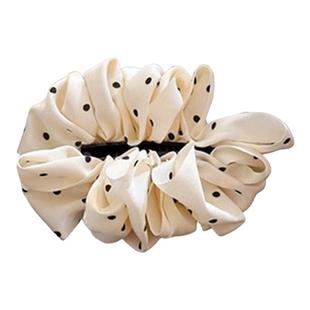 云朵波点香蕉夹女半扎抓夹高级感2025新款饱满后脑勺发夹横夹发饰