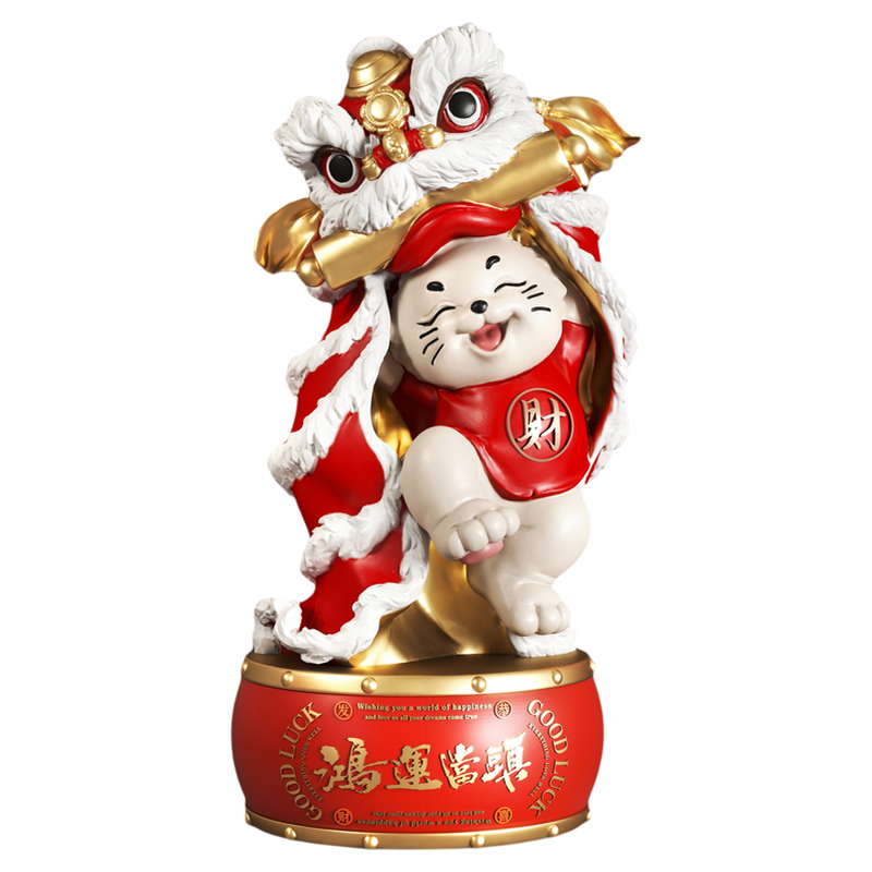 2026春节醒狮舞狮摆件新年吉祥物商场店铺迎宾开业礼物乔迁新居