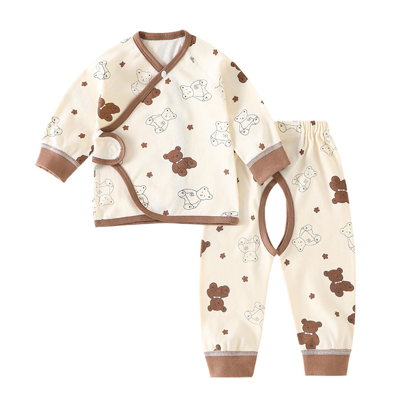 新生婴儿衣服0-3月春秋内衣套装