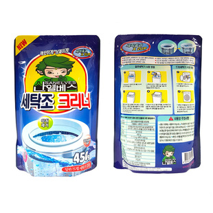 韩国进口沙郎海山鬼洗衣机清洗剂槽内杀菌消毒家用滚筒式波轮3包