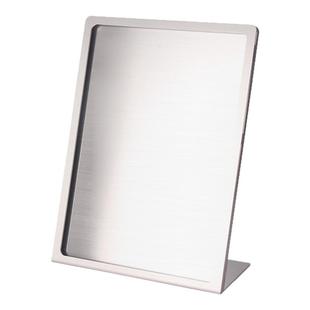 A4不锈钢台卡展示牌奶茶店桌面立牌a5三联立式菜单广告牌展示架a3