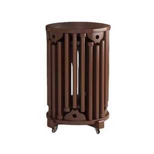 实木圆凳可叠放家用餐桌凳可移动叠叠乐矮凳堆叠凳边几花架新中式