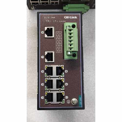 询价LS LS-1008X 工业级8口百兆交换机，输入DC24V