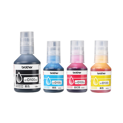 兄弟原装BTD100BK CMY连供打印机四色墨水T230 236 238 430 T435W T436W 439 T536dw 730 735DW 830 835 930