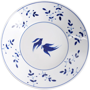 择学家青燕景德镇餐具碗碟套装家用中式手绘青花饭碗盘子乔迁送礼