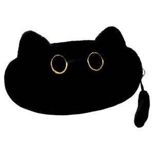 【送文具套装】毛绒黑猫笔袋