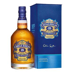 Chivas/芝华士18年750ml苏格兰威士忌调和型海外原瓶进口洋酒特调