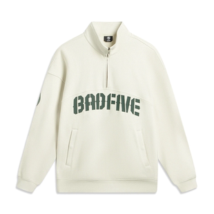 李宁反伍BADFIVE男子立体裁剪宽松套头卫衣2026春季上衣AWDW033