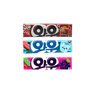 韩国进口泡泡糖口香糖条装便携木糖醇薄荷咖啡水果位清新口气