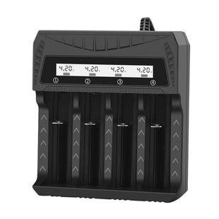 手电筒锂电池18650充电器智能四槽锂电池座充3.7v-4.2V电池专用