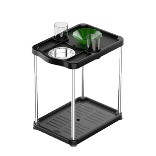 麻将机茶几棋牌馆专用茶水架杯架麻将桌通用功能烟缸小桌子置物架