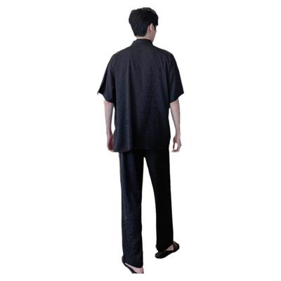 男士冰丝短袖睡衣家居服