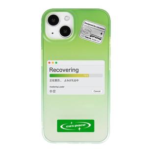 壳空间原创绿色渐变磨砂适用15苹果13手机壳高级感小众个性iPhone14pro新款12max全包防摔带挂绳