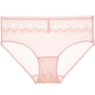 夏娃的诱惑青藜组抗菌面料舒适透气性感蕾丝无痕低腰三角裤内裤女