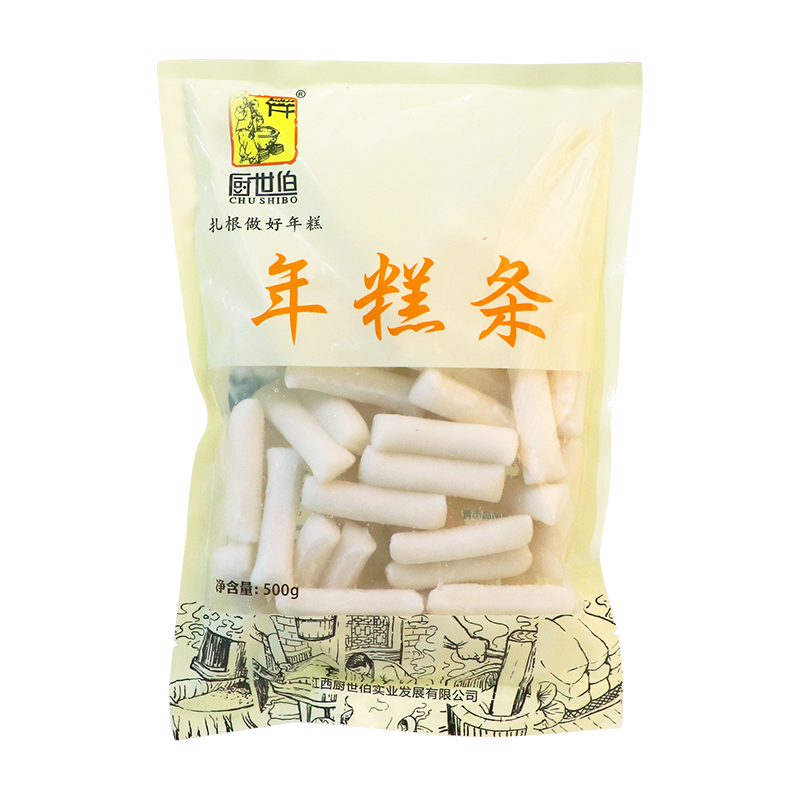 廚世伯年糕條軟糯炒年糕條韓式炸雞商用傳統(tǒng)水磨年糕火鍋食材整箱