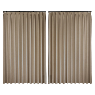 奶油风卧室窗帘遮光2025新款客厅高级双面雪尼尔隔音防晒轻奢定制