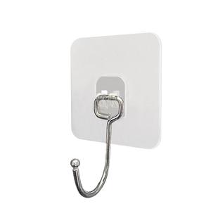 大挂钩强力粘胶墙厕所白灰墙承重无痕钉架厨房免打孔门后插头粘钩