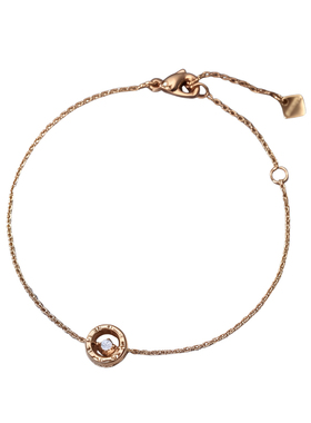 菱格纹手链女镀18K玫瑰金Jennie