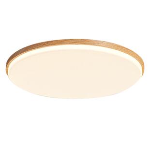 箭牌中古风卧室吸顶灯房间灯2026年新款复古风原木色主卧室书房灯