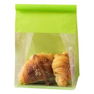 450克吐司面包包装袋餐包麻薯牛角包切片铁丝自封饼干牛皮纸袋子