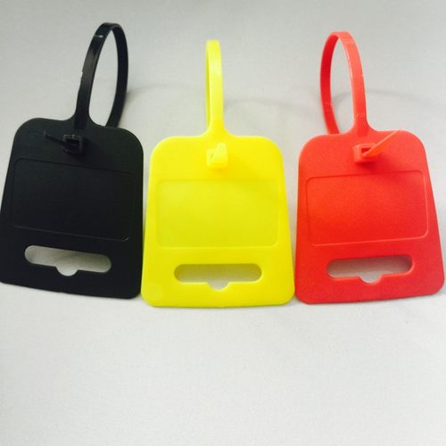 标牌扎带 可标记标牌的扎带 黑色标牌扎带 蓝色尼龙飞机孔扎带