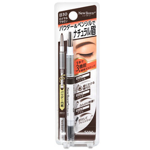 日本SANA New Born EX眉采飞扬三用旋转眉笔眉粉带眉刷防水耐汗