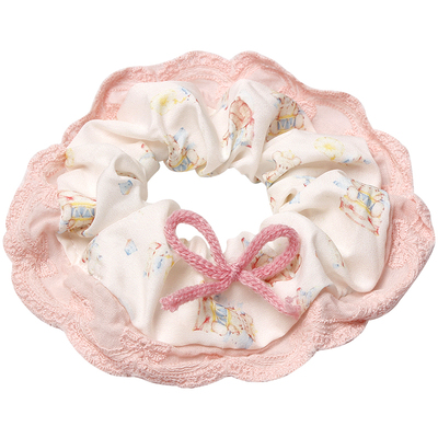 芭蕾风甜美少女布艺蕾丝大肠发圈