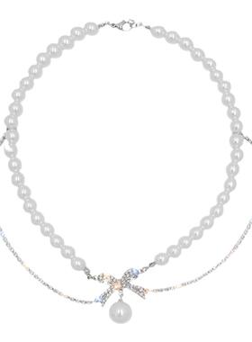 戴雪儿合金珍珠母贝蛇骨链女