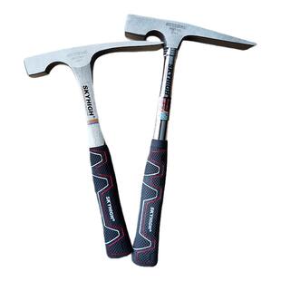 澳新五金工具地质勘探尖头锤考古挖掘正品采矿连体锤钢管柄高碳钢