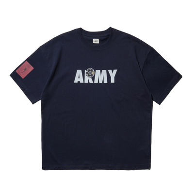 纯棉ARMY印花休闲美式短袖T恤