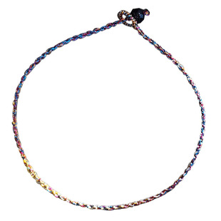 极光 原创巨细四股编织闪精致蓝紫仲夏至手作文艺气质百搭女手绳