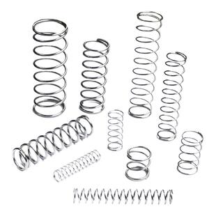 304不锈钢弹簧线径0.2-2.0压缩磁阀门压力圆柱螺旋大小压簧可定制