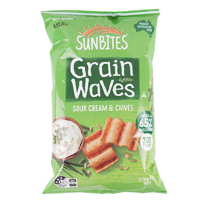 乐事SUNBITES波浪形谷物片澳大利亚进口开袋即享咸香酥脆膳食纤维