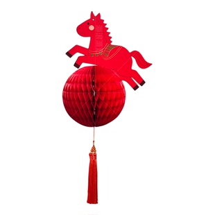 2026新年装饰挂件氛围马年布置幼儿园农历背景墙灯笼场景客厅家用