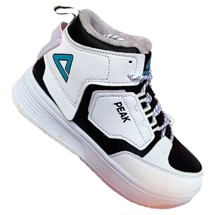 匹克女鞋2026新款冬季白色板鞋加绒运动鞋女士雪地靴防滑二棉鞋大