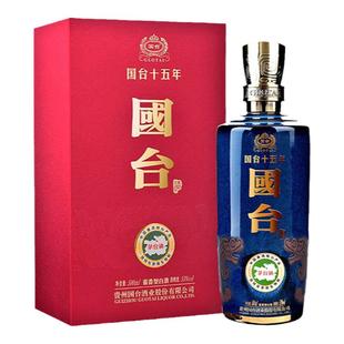 贵州国台酒53度国台十五年500mL*1瓶装正宗酱香型白酒礼盒装