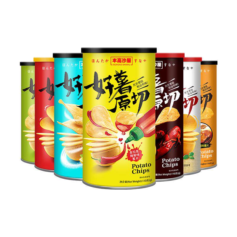 本高沙屋旗舰店原切薯片脆香新鲜