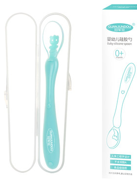 宝宝婴儿勺子硅胶餐具碗
