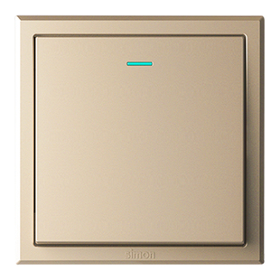 西蒙开关插座E3系列香槟金色五孔家用暗装86型面板官方旗舰店官网