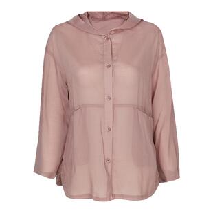 BALUODI芭罗蒂女装专柜春装时尚休闲粉色连帽轻薄H型短外套女上衣