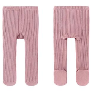 babylove婴儿连裤袜春秋宝宝高弹不勒腿打底裤纯色百搭长筒过膝袜