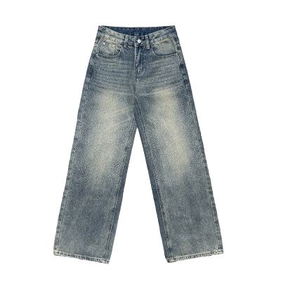 耀眼星河烫钻牛仔裤女