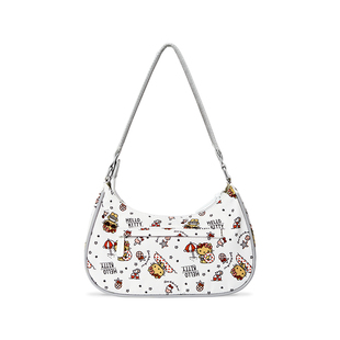 tidecolor月牙包手提小包 hellokitty黑皮凯蒂猫腋下包女生日礼物