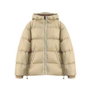 王安宇同款连帽羽绒服外套男女情侣款加厚保暖防寒白鸭绒面包服冬