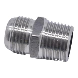 304不锈钢公制细牙螺纹接头M22 27 33*2外丝波纹管球头M14*1.5 16