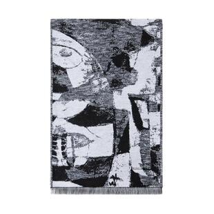 玖慕桑蚕丝围巾女秋冬中国风真丝拉绒披肩保暖围脖送妈妈长辈礼物