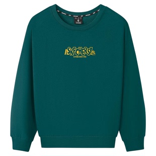 斯凯奇卫衣新品2026春季女款男士外套头衫圆领长袖宽松舒适运动服