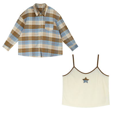 大码女装胖mm百搭两件套装