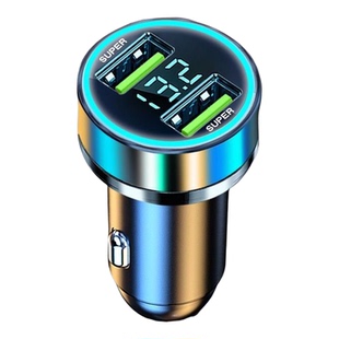 车载充电器超级快充2025新款手机快充点烟器转换插头汽车一拖二